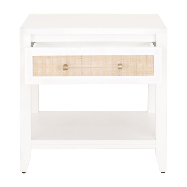 Essentials for Living Traditions Holland 1-Drawer Side Table 6144.WHT/NAT