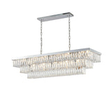 Bethel Chrome Chandelier in Metal & Crystal