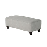 Fusion 100-C Transitional Cocktail Ottoman 100-C Sugarshack Metal 49" Wide Cocktail Ottoman
