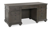 Aspenhome Oxford Traditional 66" Executive Desk I07-303-PEP