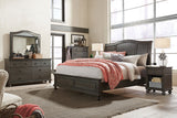 Aspenhome Oxford Traditional Queen Sleigh Bed I07-403-PEP/I07-400-PEP/I07-402-PEP