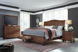 Aspenhome Oxford Traditional Queen Panel Storage Bed I07-403D-WBR/I07-412-WBR/I07-402-WBR