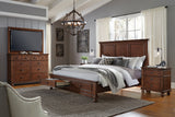 Aspenhome Oxford Traditional Queen Panel Storage Bed I07-403D-WBR/I07-412-WBR/I07-402-WBR