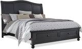 Oxford Traditional Cal King Sleigh Storage Bed