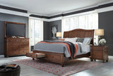 Aspenhome Oxford Traditional Cal King Sleigh Storage Bed I07-404-WBR/I07-410-WBR/I07-407D-WBR