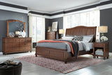 Aspenhome Oxford Traditional King Sleigh Storage Bed I07-406-WBR/I07-407D-WBR/I07-404-WBR