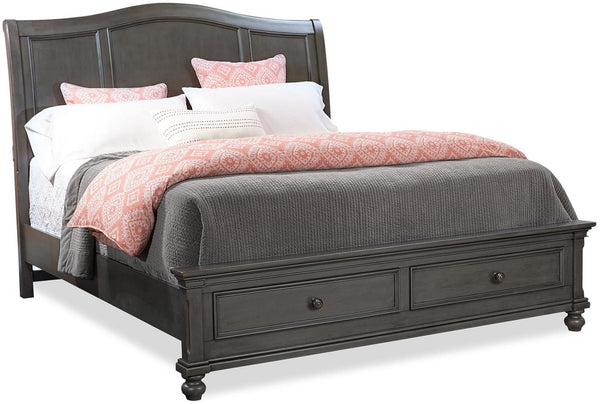 Aspenhome Oxford Traditional Cal King Panel Storage Bed I07-410-PEP/I07-407D-PEP/I07-415-PEP