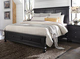 Oxford Traditional King Panel Storage Bed