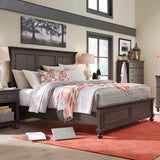 Aspenhome Oxford Traditional King Panel Storage Bed I07-415-PEP/I07-407D-PEP/I07-406-PEP