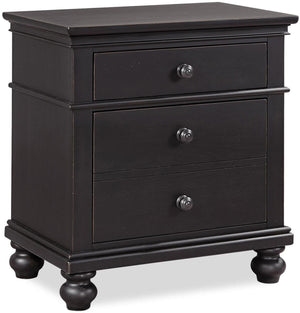 Aspenhome Oxford Traditional 2 Drawer Nightstand I07-450-BLK