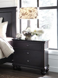 Aspenhome Oxford Traditional 2 Drawer Nightstand I07-450-BLK
