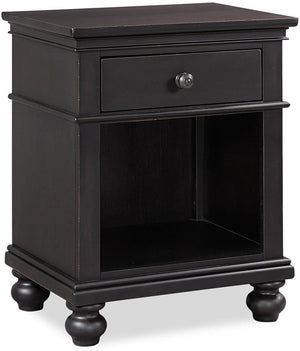 Aspenhome Oxford Traditional 1 Drawer Nightstand I07-451N-BLK