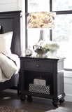 Aspenhome Oxford Traditional 1 Drawer Nightstand I07-451N-BLK
