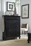 Aspenhome Oxford Traditional 5 Drawer Chest I07-456-BLK