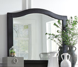 Aspenhome Oxford Traditional Arched Mirror I07-463-BLK