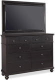 Aspenhome Oxford Traditional TV Frame withTV Mount I07-487-BLK