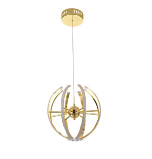 Bethel Gold LED Chandelier in Aluminum