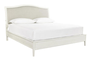 Aspenhome Charlotte Transitional Queen Upholstered Bed I218-402-WHT/I218-422-WHT/I218-403-WHT