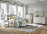 Aspenhome Charlotte Transitional Queen Upholstered Bed I218-402-WHT/I218-422-WHT/I218-403-WHT