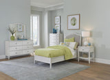 Aspenhome Charlotte Transitional Queen Upholstered Bed I218-402-WHT/I218-422-WHT/I218-403-WHT