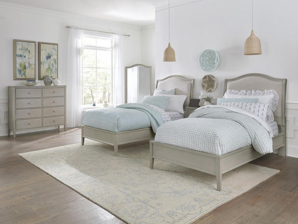 Aspenhome Charlotte Transitional Cal King Upholstered Bed I218-425-SHL/I218-410-SHL/I218-407-SHL