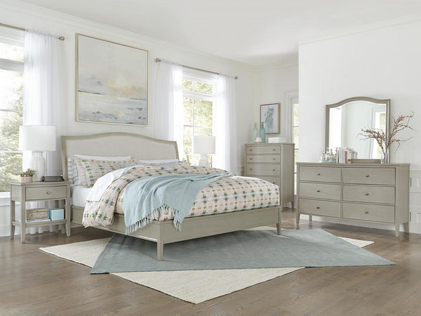 Aspenhome Charlotte Transitional Cal King Upholstered Bed I218-425-SHL/I218-410-SHL/I218-407-SHL