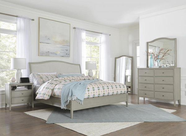 Aspenhome Charlotte Transitional Cal King Upholstered Bed I218-425-SHL/I218-410-SHL/I218-407-SHL