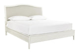 Aspenhome Charlotte Transitional Cal King Upholstered Bed I218-425-WHT/I218-410-WHT/I218-407-WHT