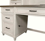 Aspenhome Caraway Farmhouse Pedestal Desk and Return I248-308-1/I248-308-1/I248-307-1/I248-307H-1