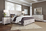 Aspenhome Caraway Farmhouse King Panel Storage Bed I248-406-1/I248-407D-1/I248-415-1