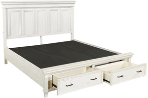 Aspenhome Caraway Farmhouse Cal King Panel Storage Bed I248-410-1/I248-407D-1/I248-415-1