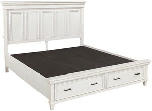 Aspenhome Caraway Farmhouse Cal King Panel Bed I248-410-1/I248-415-1/I248-407-1