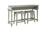 Aspenhome Hinsdale Traditional Console Bar Table with Two Stools I250-9151-GWD