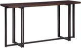 Aspenhome Zander Modern/Contemporary Sofa Table with Dual Metal Base I310-9151-UMB