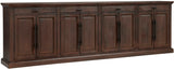 Aspenhome Hermosa Rustic 125" Console with 8 Doors I311-2125-UMB