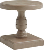 Hermosa Rustic Round End Table