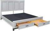 Aspenhome Hyde Park Transitional King Panel Storage Bed I32-406/I32-407D/I32-495