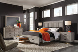 Aspenhome Hyde Park Transitional King Panel Storage Bed I32-406/I32-407D/I32-495