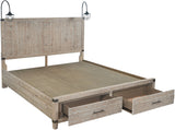Aspenhome Foundry Farmhouse King Panel Storage Bed I349-407D-WST/I349-406-WST/I349-415-WST