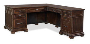 Aspenhome Weston Traditional L-Shaped Desk I35-308/I35-307-1