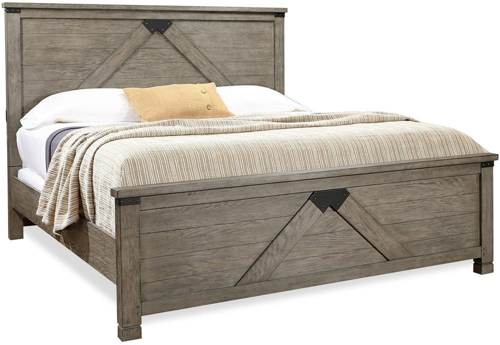 Aspenhome Tucker Farmhouse Cal King Panel Bed I45-410/I45-425/I45-426