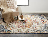 Bellini Vintage Bohemian Rug, Honey Gold/Blue, 7ft-10in x 110in Area Rug