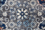 Bellini Vintage Bohemian Area Rug, Blue/Gray/Rust Medallion, 9ft-2in x 12ft-4in