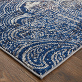 Bellini Bohemian Distressed Area Rug, Distressed Blue/Gray, 9ft-2in x 12ft-4in