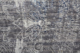 Bellini Bohemian Distressed Area Rug, Distressed Blue/Gray, 9ft-2in x 12ft-4in