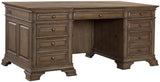 Aspenhome Arcadia Traditional 72" Exec Desk Bottom I92-300B