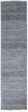 Janson Classic Striped Rug, Navy Blue/Silver Gray, 2ft - 6in x 12ft, Runner