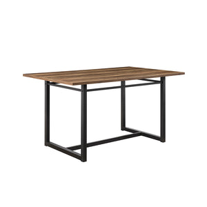 Walker Edison Ian Contemporary/Industrial 60" Contemporary Wood and Metal Dining Table IAND2DRO