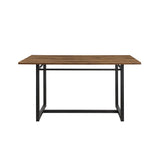 Walker Edison Ian Contemporary/Industrial 60" Contemporary Wood and Metal Dining Table IAND2DRO