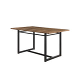 Walker Edison Ian Contemporary/Industrial 60" Contemporary Wood and Metal Dining Table IAND2DRO